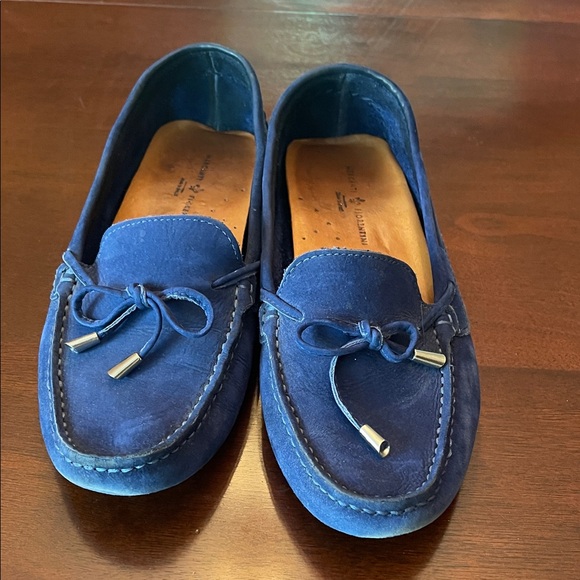 Mercanti Fiorentini Blue Suede driving Loafers. Super comfy size 7.5. - Picture 2 of 7
